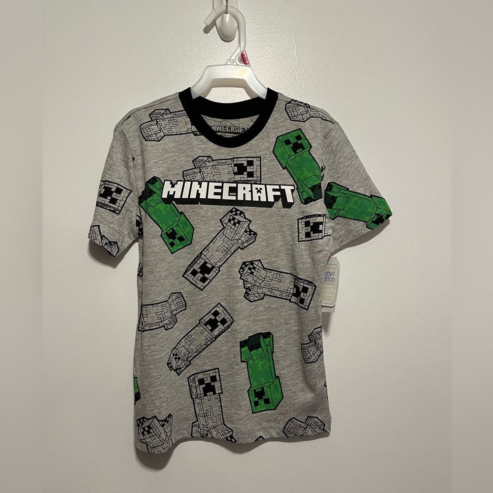 NWT Cotton Minecraft Kid Toddler XS (4-5) short sleeve t-shirt